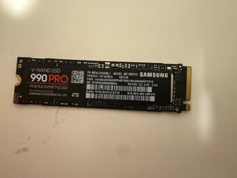 Samsung 990 PRO 4TB. Zápis vid foto