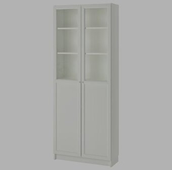 Ikea Billy/Oxberg kniznica s dvierkami