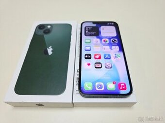 APPLE IPHONE 13 256GB GREEN,ZDRAVIE BATERKY 100%