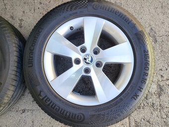 Originál alu disky+pneu Škoda SuperbIII 6,5Jx16, 5x112 ET41