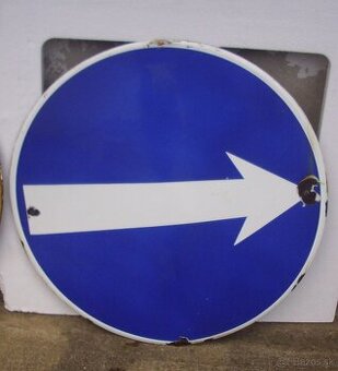 Stará smaltovaná tabulka- 50cm