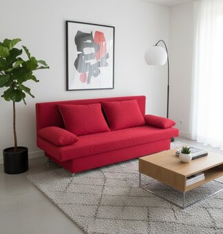 Rozkladacia pohovka, sedačka, gauč s úložným priestorom v st - 1