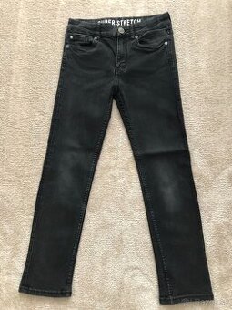 H&M dievčenské skinny fit rifle, veľ.140 (9-10r.)