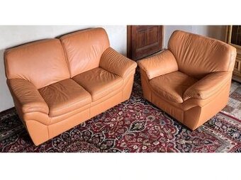 Kožená sedací souprava 2+1, 3202