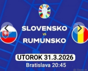 Predám 4 listky na Slovensko- Rumunsko, 31.03.2026