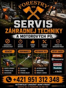 SERVIS ZÁHRADNEJ TECHNIKY A MOTOROVÝCH PÍL