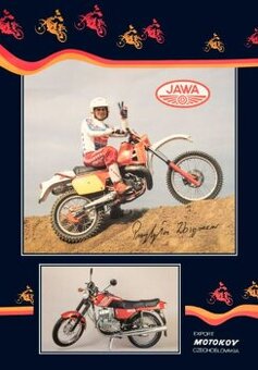 Plagát JAWA Súťažné Enduro Zbigniew Prybyla