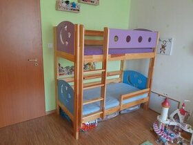 Poschodová posteľ rozkladacia 160x80 cm - 1