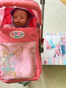 Baby Born kočiarik + bábika
