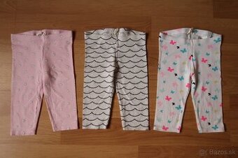 3x legíny trojštvrťové H&M 98 (2-3 roky) TOP STAV