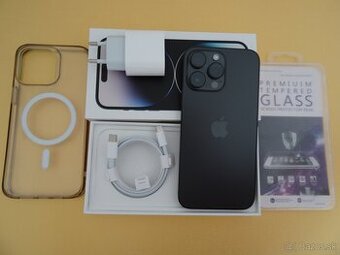 iPhone 14 PRO MAX 128GB BLACK - ZÁRUKA 1 ROK - 100% BATERIA