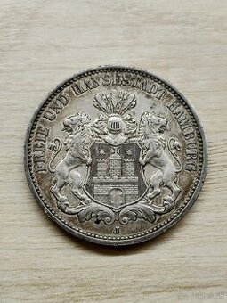 3 marka 1911 Hamburg. Kaissereich