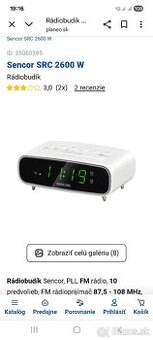 Rádio budík Sencor SRC 2600 W