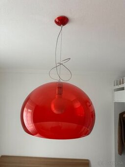 Dizajnová lampa Kartell červená