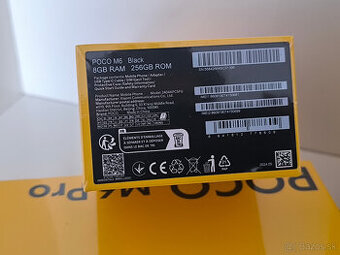 NOVÝ POCO M6 8GB / 256GB - black, zapečetěný