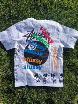Tričko Stussy Graphic Biele Crazy S