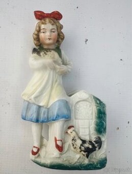 starozitna porcelanova vintage antik  mensia vaza  vazicka d