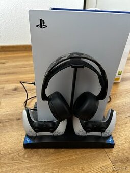 Playstation 5 1TB, mechanika, 2x-ovládač,sluchadla+dock+hra
