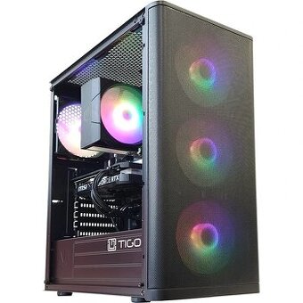 herný PC TIGO Gamer Pro R5-5600 4070 - 1TB 32GB