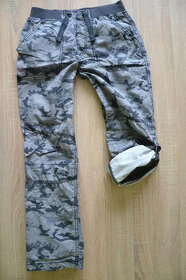 Roll up maskáčove nohavice na gumu XS/S - 1
