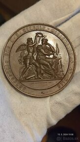 AE medaila - Čestná cena min. obchodu - Č. Budejovice 1884,