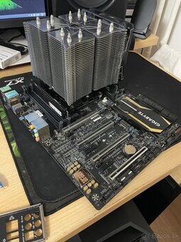 Základná doska Gigabyte X99, procesor Intel i7 6800K, pamäte