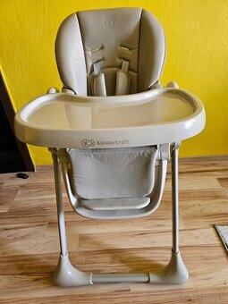 Kinderkraft yummy grey jedalenska stolicka pre deti