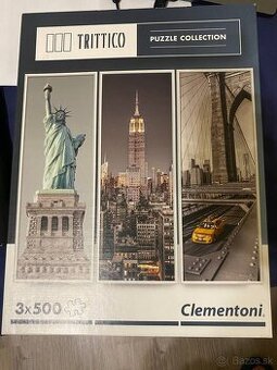 Clementoni, Trittico Collection New York puzzle 3 x 500