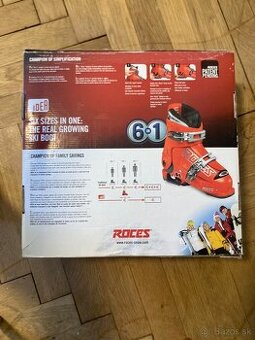 Predám detské nastaviteľné lyžiarky Roces IDEA (EU 36–40)