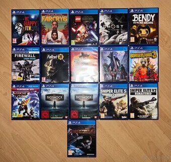 Predám hry na PS4