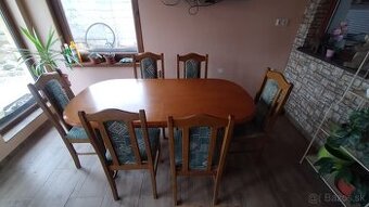 Predám rozkladaci stôl a stoličky