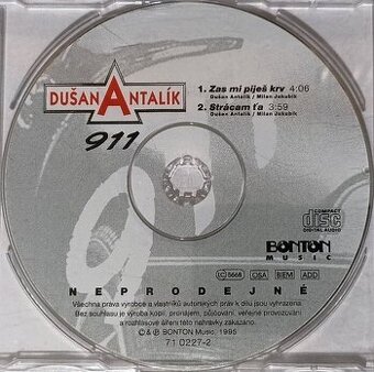 Kúpim CD singel Dušan Antalík - 911
