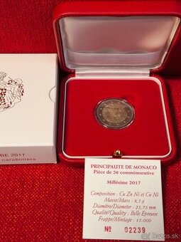 Monako 2017 Carabinieri 2€ Proof