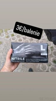 Nitrilove rukavice veľkosť L 100ks