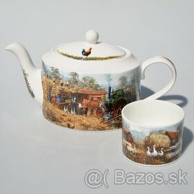 predané Porcelánový čajník a dóza z 1 sady - Žatva