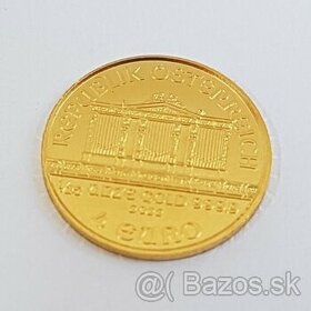 zlatá minca 1/25 oz Philharmoniker 2022