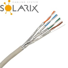 Predám kábel SOLARIX STP CAT6A LSOH drôt 500m/balenie - 1