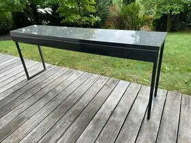 stol IKEA Besta Burs 180x40cm lesklý šedy - 1