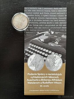 Pamatne zberatelske SVK euromince 10€ / 20€ / pamatny list