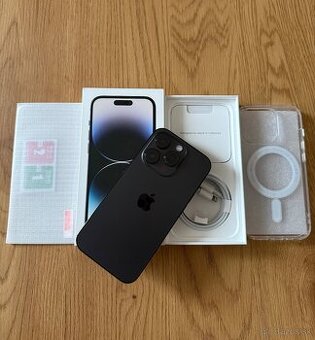 iPhone 14 Pro 256 gb Space Black v záruke + príslušenstvo