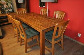 Jedálenský stôl so 6 stoličkami - 1