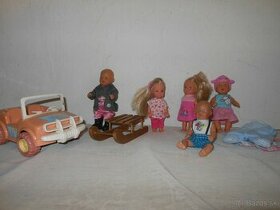 Malé bábiky BARBIE s autom