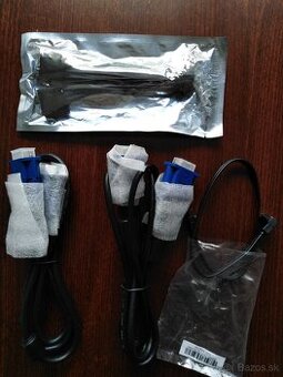Káble VGA, 6 PIN power , SATA