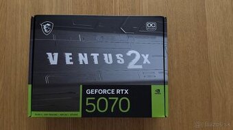 UPLNE NOVA MSI GeForce RTX 5070 12G VENTUS 2X OC
