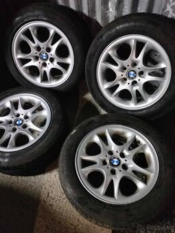 4ks alu disky orig. BMW 5x120 R17 + pneu 225/55 r17