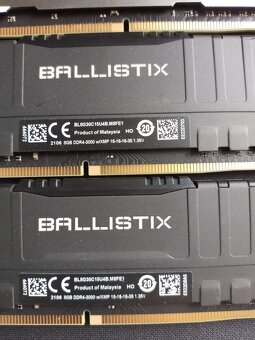 Crucial 16 GB KIT DDR4 3000 MHz CL15 Ballistix Black