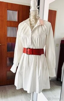 Biele košeľové šaty Missguided