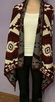 Predám nádherný červený kardigán s originálnym vzorom