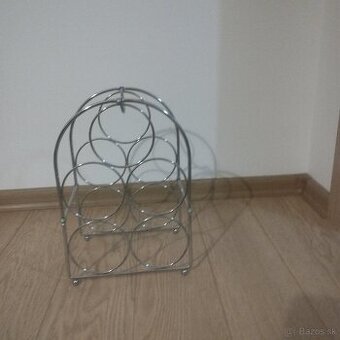 Stojan na 5 fliaš - na víno/alkohol (nepoužívané/nový)