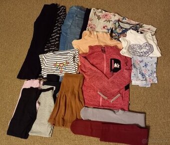 Dievčenské oblečenie veľ. 134 - 140 - balík 20 kusov